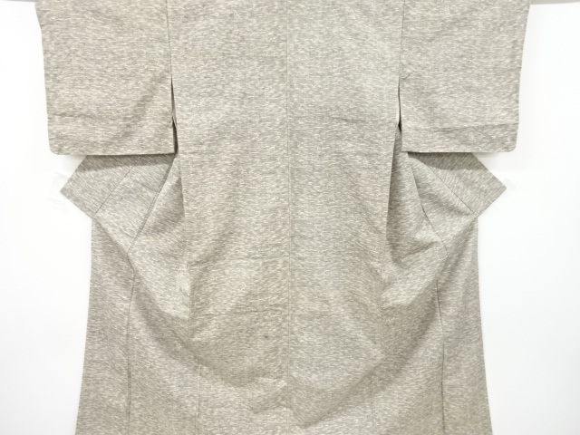 アンティーク　抽象模様織り出し手織り紬着物